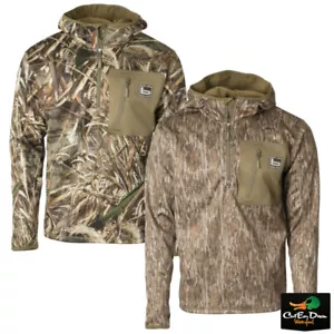 NEW BANDED GEAR HOODED 1/4 QUARTER ZIP MID LAYER FLEECE PULLOVER - B1010061 - - Picture 1 of 6