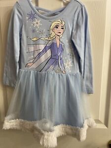 Disney Frozen 2 Long Sleeved Elsa Dress 4T