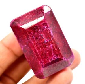 306.5 CT Natural Huge Red Ruby Gemstone AGSL Certified Museum Size Top Quality !
