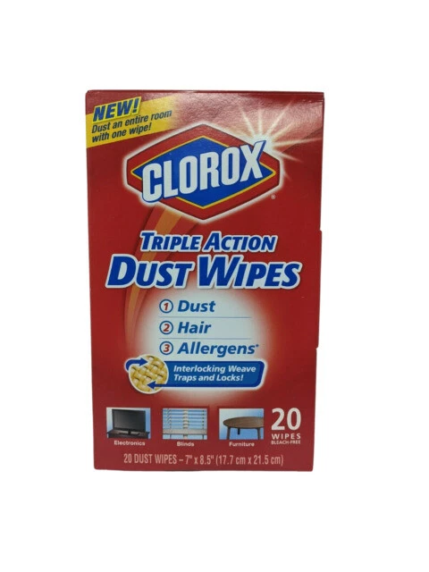 Clorox Triple Action Dust Wipes - White
