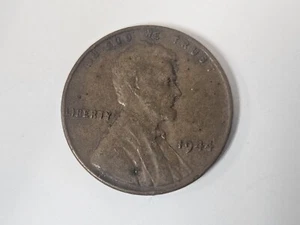 RARE 1944 Wheat Penny Error No Mint Mark “L” in Liberty Rim Error Cent Coin - Picture 1 of 2