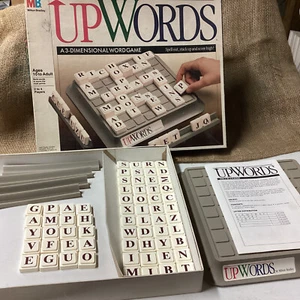 UpWords Cross Word Style Board Game 1988 Complete Up Words Milton Bradley USA - Picture 1 of 5