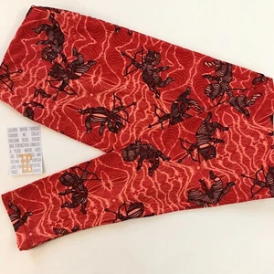 TC LuLaRoe Leggings ~ CUPID'S ARROWS ~ Size 12-18 TALL & CURVY VALENTINE'S DAY - Picture 1 of 2