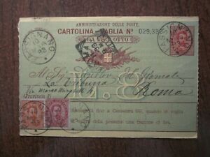 1893 ITALY 8L POSTAL ORDER