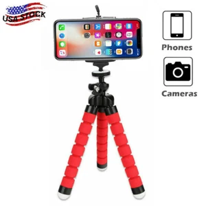 Adjustable Octopus Flexible Phone Holder Tripod Stand For iPhone Camera Bracket - Picture 1 of 11