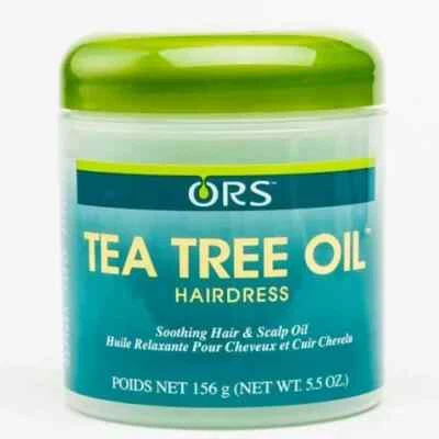 ORS  TEA TREE OIL SOOTHING HAIR & SCALP 5.5oz NEW "cap has crack-unsealed" - Image 1 of 3
