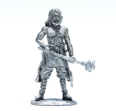 tin 54mm Viking-Berserker 1:32 Scale Miniature - Image 1 of 4
