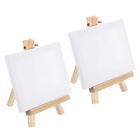 2set 6"x8" Canvas Easel Mini Stretched Display Canvas Panel Tripod Holder Stand
