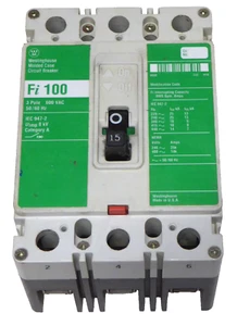 Westinghouse 15 Amp Triple Pole MCCB Fi 100 3 phase Circuit Breaker 15A - Picture 1 of 7