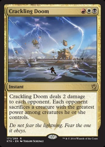 Crackling Doom ~ Near Mint Khans of Tarkir MTG Magic UltimateMTG Multi-Color Car - Image 1 of 1
