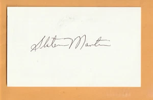 Slater Martin Minneapolis Lakers AUTO Signed 3x5 card HOF Texas Longhorns - Imagen 1 de 2