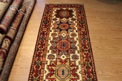 EN VENTA ALFOMBRA DE LANA HECHA A MANO 10 pies HALL RUNNER JOYA COLORES TINTES VEGETALES Foto 1 de 4