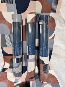 3 Rolls X Erismann Geometric Abstract Graphic Copper Textured Wallpaper 10264-08 - Picture 1 of 13
