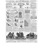 Viktorianische Anzeigen; Goldschmiede, Carters ungültige Stühle - Antikdruck 1886