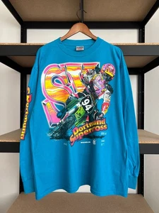 Vintage 90s Dortmund Supercross ADAC Motocross Racing Long Sleeve T-shirt Sz XL - Picture 1 of 17