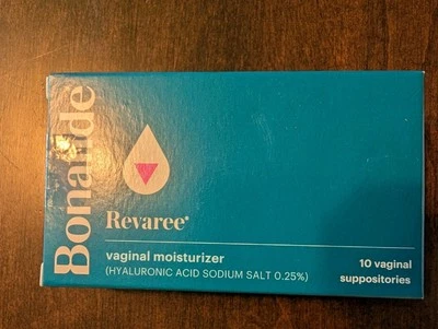 Bonafide Revaree 10pk VaginalMoisturizerSuppositor  Sealed Product Goofed Up Box - Image 1 of 3