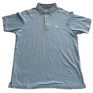 Tommy Bahama Pima Cotton Polo Shirt Men's S Light Blue - Picture 1 of 10