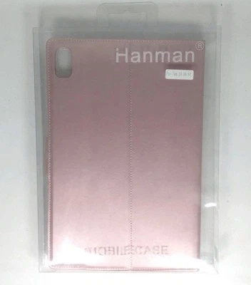 Luxury Hanman Leather Wallet Flip Case For Tab S9/S8/S7, Rose Gold, Free AU Post - Image 1 of 4