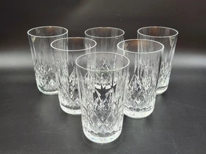 Vintage 6 Waterford Kristall Lismore 5" hoch runder Boden Becher 12 Oz - Bild 1 von 19