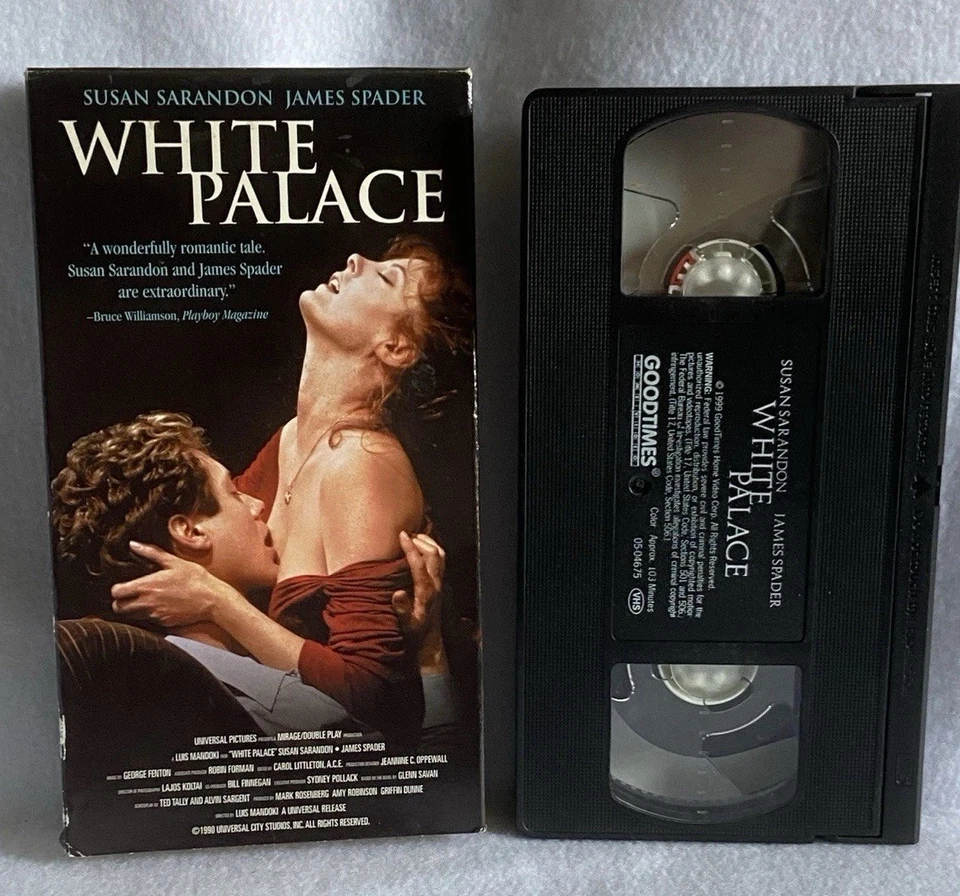 White Palace VHS Pre Owned 1990 Susan Sarandon James Spader Steamy Adult Drama Foto 1 de 4
