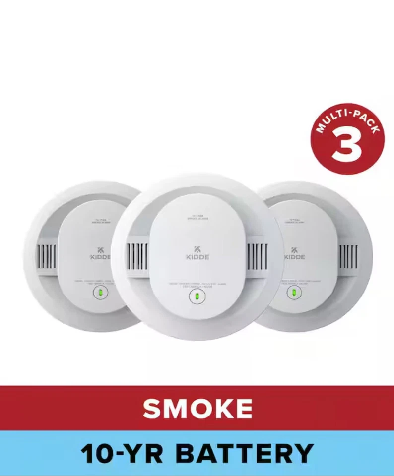 Kidde 20SD10 Battery Powered Smoke Detector w/Photoelectric Sensor & Voice 