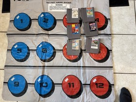 NES Nintendo Power Pad, 6 Game Lot Street Cop, Super Team, more Tested And Works