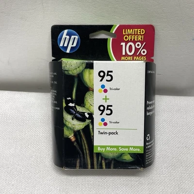 Cartucho de tinta tricolor HP 95 paquete doble CD886FN 2X C8766WN paquetes de papel de aluminio impresora original Foto 1 de 4