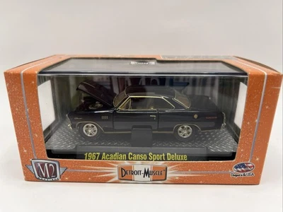 M2 Machines Premium Detroit-Muscle 1967 Acadian Canso Sport Deluxe 1:64 Diecast - Image 1 of 2