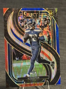 Panini Select 2024 - Premier Level AJ Barner #103 negro y rojo Shock Prizm (RC) - Imagen 1 de 1