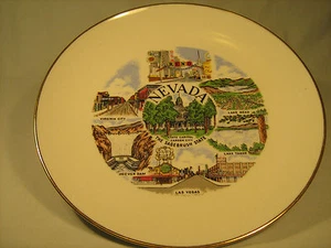 [Y5] COLLECTOR PLATE 8 1/2" Nevada THE SAGEBRUSH STATE - Picture 1 of 3
