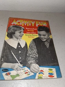 Vintage 1960 Whitman Kids Activity Book puzzles games Dot To Dot USA - Picture 1 of 11