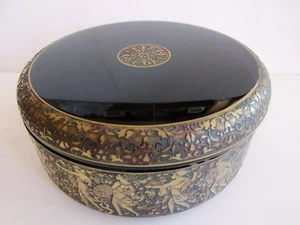 MOSER Karlsbad FIPOP Antique Amethyst Glass BOX Bohemian ART DECO Signed - Picture 1 of 11