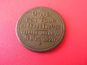 Token O THE / OF 1920 (Ref 6000) - Picture 1 of 2