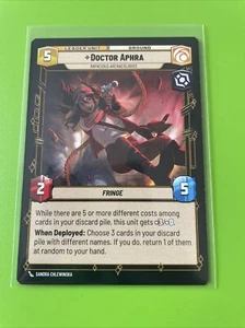 Star Wars Unlimited Shadows Of The Galaxy Leader Rare Card Doctor Aphra - Picture 1 of 2