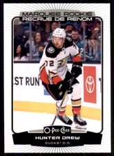 2022-23 UD O-Pee-Chee OPC Marquee Rookies Base #585 Hunter Drew - Anaheim Ducks