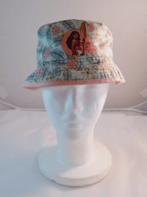 SOMBRERO CUBO REVERSIBLE Princesa MOANA DISNEY-OSFM, Usado Estampado Floral Palma Foto 1 de 4