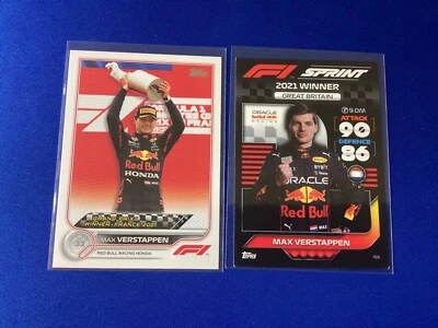 2022 Topps Formula 1 Base Card #157 Turbo #166 Max Verstappen - Image 1 of 2
