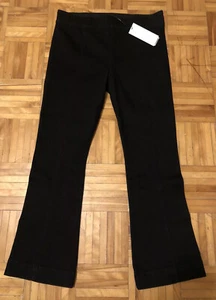 Helmut Lang Pull On Flare Black Denim Pants Women's Sz 10 (30×27) - Picture 1 of 4