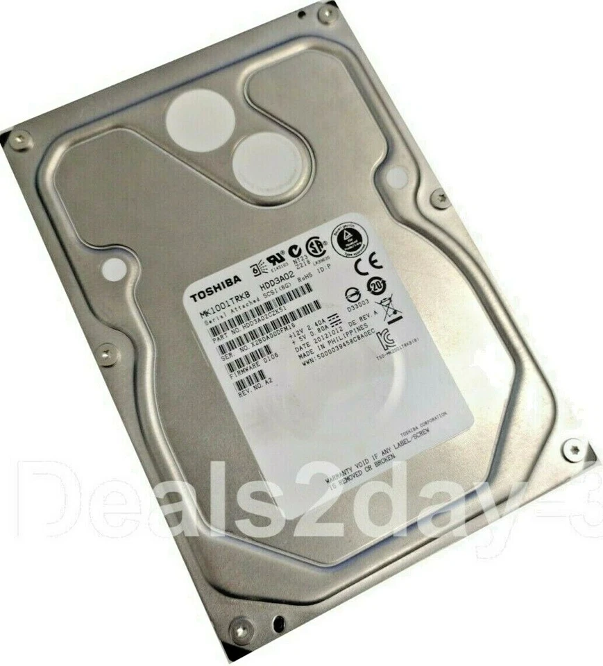 Toshiba MK1001TRKB 1 TB 7.2K RPM Internal 3.5"  SAS Drive  - Image 1 of 4
