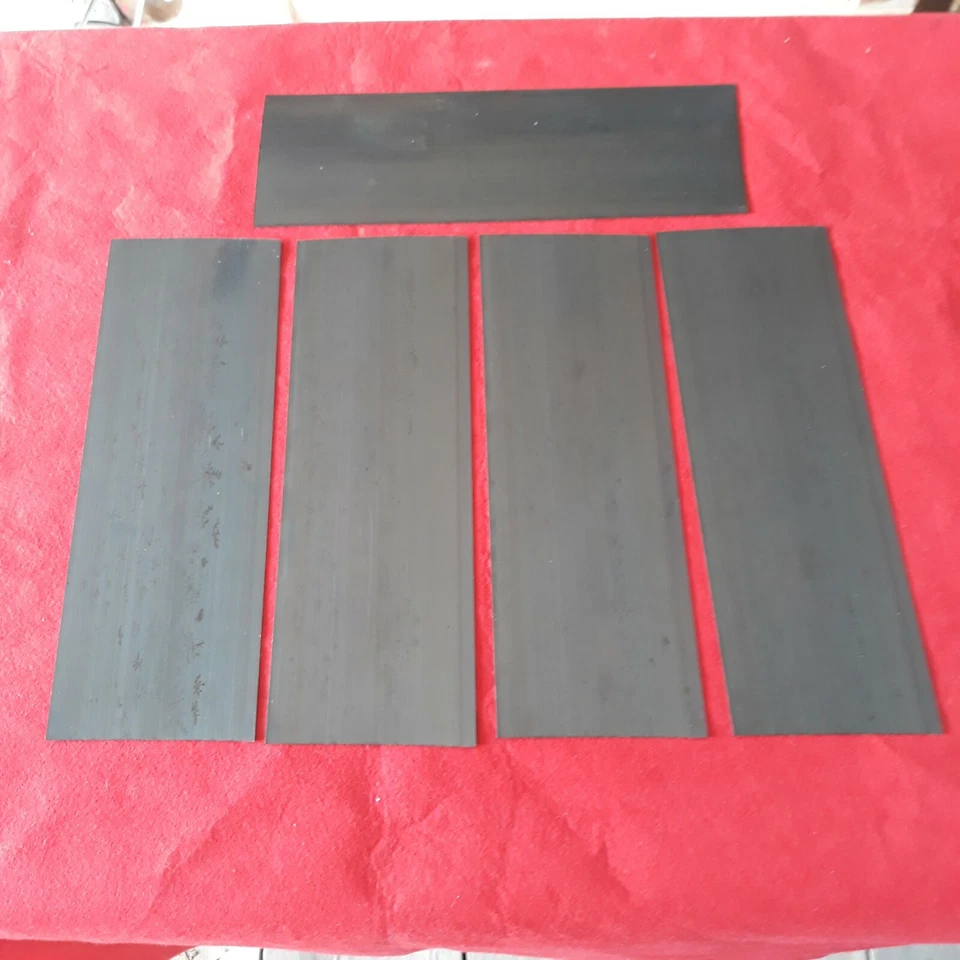 CS95 HIGH CARBON STEEL. Spring steel strip Spring band steel 105mm x 0.7mm X 304mm CS95 carbon steel.