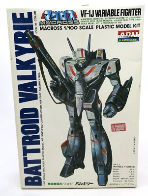 Rare Vintage Arii Macross 1/100 VF-1J Battroid Valkyrie Model Kit White Box - Image 1 of 4