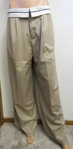 NARVVI Exposed Waistband Tailored Pant in Tan UK 10/12/14 - Tag/Free Post - Picture 1 of 1