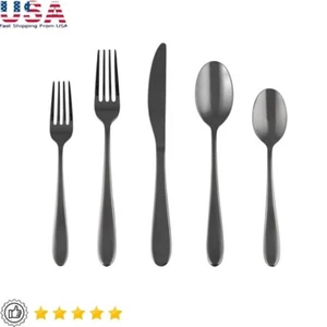 Byram Flatware Set 20-Piece Stainless Steel Cutlery Service 4 Dishwasher Safe US - Picture 1 of 8