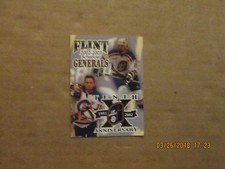 UHL Flint Generals Vintage Defunct Circa 2002-2003 Logo Hockey Pocket Schedule