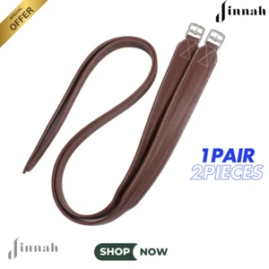 Jinnah Premium Stability Stirrup Leathers | Wide Body English Stirrups - Picture 1 of 4