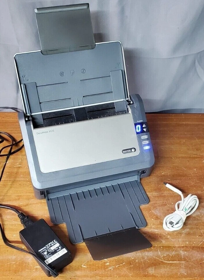 Xerox DocuMate USB 3125 Document Scanner w/ cable and power supply - Image 1 of 1