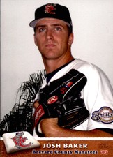 2007 Brevard County Manatees Grandstand #1 Josh Baker Houston Texas TX Card