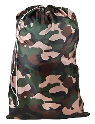 Heavy Duty Nylon Laundry Bag Draw String 30 X 40 Extra Large Camouflage Print - Image 1 of 2