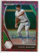 Daniel McElveny 2021 Panini Prizm Draft Picks Snake Skin Prizm Autographs /15
