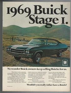 1969 BUICK GS 400 advertisement, Buick 2-door hardtop, print ad - Imagen 1 de 3